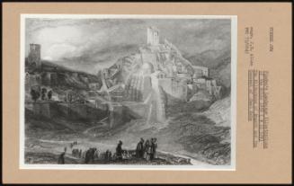 Finden's Landscape Illustrations Of The Bible 1836 (R Ii 578) The Wilderness Of Engedi And The Convent Of +Sant Saba