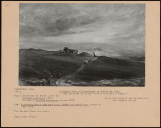 A Poetic View Of Stonehenge At Sunset In 1832