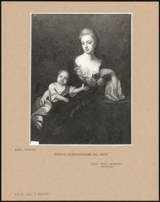 Duchess Of Marlborough And Child