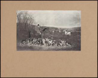 Children Playing With A Cart Decorated With Wild Flowers On A Hillside