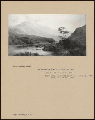 An Extensive View Of A Highland Lake.