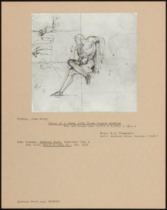 Verso Of A Sheet With Three Figure Studies