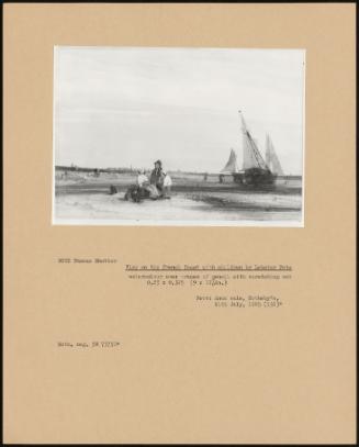 View On The French Coast With Children By Lobster Pots