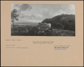 Landscape With Mares And Sheep