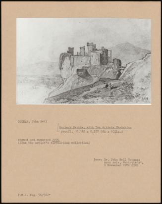 Harlech Castle, With Two Artists Sketching