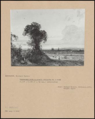 Landscape With A Couple Dallying By A Bank