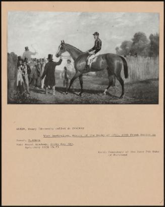 West Australian, Winner Of The Derby 1853, With Frank Butler Up