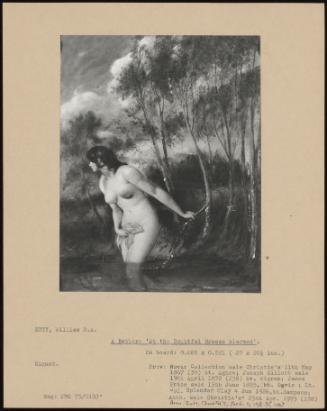 A Bather: 'at The Doubtful Breeze Alarmed'.