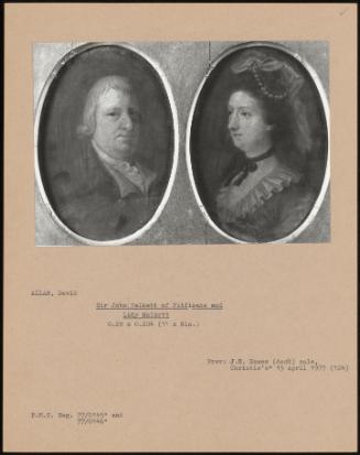 Sir John Halkett Of Pitfinane And Lady Halkett