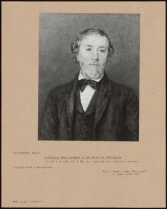 A Bearded Man Thought To Be William Allingham