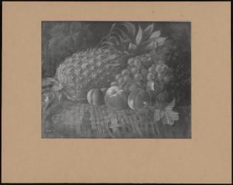 A Still Life Of Peaches, Grapes & A Pineapple