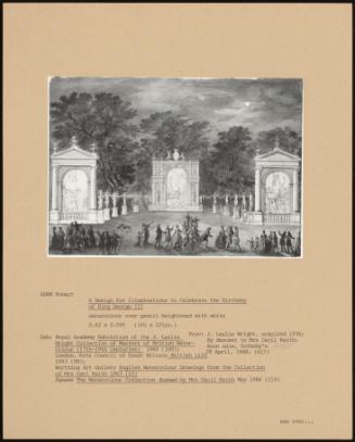 A Design For Illuminations To Celebrate The Birthday Of King George III