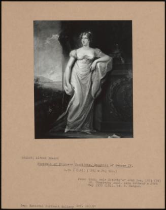 Portrait Of Princess Charlotte, Daughter Of George Iv