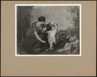 Portrait Of A Mother And Child In A Garden Setting