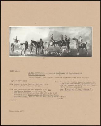 An Equestrian Group Portrait Of Tom Conolly Of Castletown With His Friends Hunting