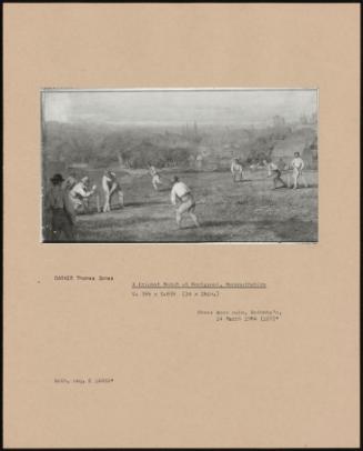 A Cricket Match at Pontypool, Monmouthshire