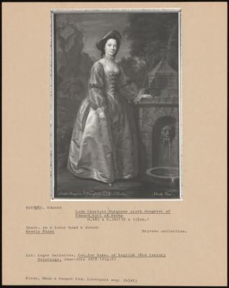 Lady Charlott Burgoyne Sixth Daughter Of Edward, Earl Of Derby.