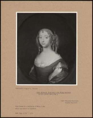 Anne (Walker), First Wife Of Sir Philip Harcourt