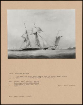 The American Slave Ship 'aegis' Off The French West Indies