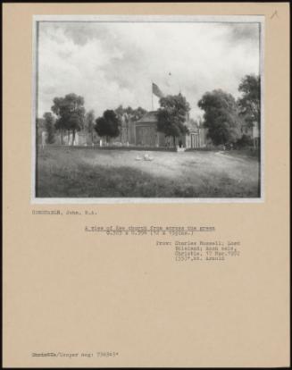 A View Of Kew Church From Across The Green