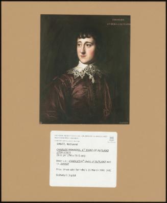 Charles Manners, 4th Duke Of Rutland 1754-1787)