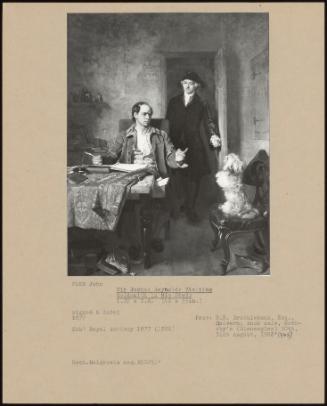 Sir Joshua Reynolds Visiting Goldsmith In His Study