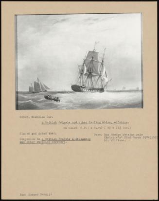 A British Frigate And Other Sailing Ships, Offshore