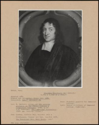 Benjamin Whichcote D D (1609 - 83)