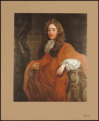 Portrait Of A Gentleman Wearing A Russet Cloak And Lace Cravat