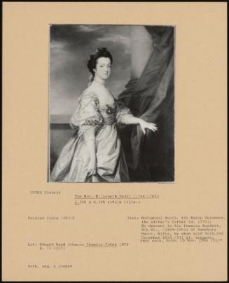 The Hon. Elizabeth Booth (1744-1765)