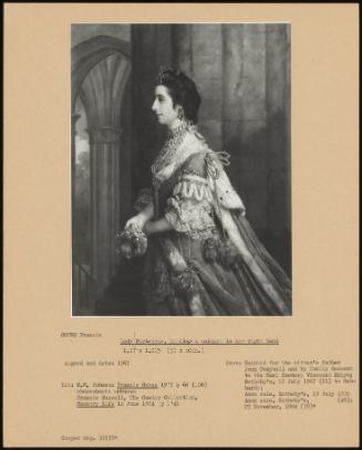 Lady Fortescue, Holding A Coronet In Her Right Hand