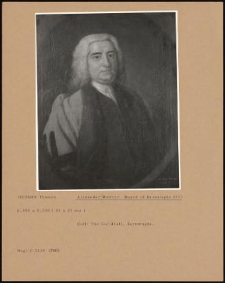 Alexander Webber, Mayor Of Barnstaple 1737