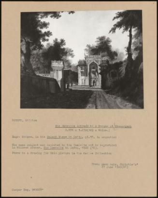 The Entrance Gateway To A Mosque At Chunargarh