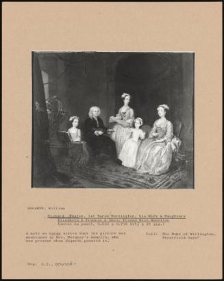 Richard Wesley, 1st Baron Mornington, His Wife & Daughters Elizabeth & Frances & Their Friend Miss Donellan