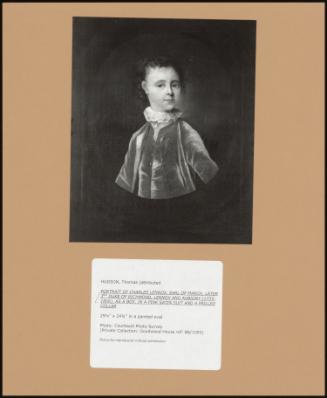 Portrait Of Charles Lennox, Earl Of March, Later 3rd Duke Of Richmond, Lennox And Aubigny (1735-1806), As A Boy, In A Pink Satin Suit And A Frilled Collar