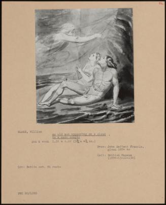 An Old Man Appearing On A Cloud, To A Nude Couple