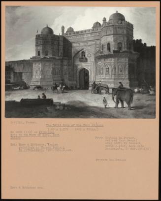 The Delhi Gate Of The Fort At Agra