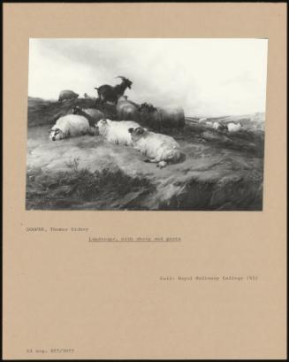 Landscape, With Sheep And Goats