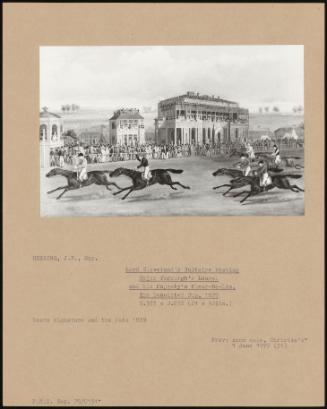 Lord Cleveland's Voltaire Beating Major Yardburgh's Laurel And His Majesty's Fleur-De-Lis, The Doncaster Cup, 1829