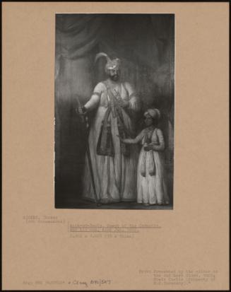 Azim-Ud-Daula, Nawab Of The Carnatic, And His Son, Azam Jah, 1802.