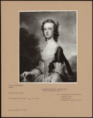 Lady Elizabeth Lee, Nee Harcourt