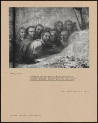 Elysium, Or The State Of Final Retribution detail: Portraits Otway, Corneille, Ben Jonson, Terence, Moliere, Racine, Menander, Congreve