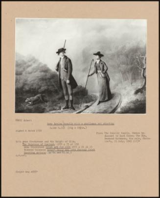 Lady Louisa Conolly With A Gentleman Out Shooting