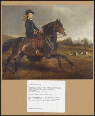 PORTRAIT OF LADY VICTORIA LEVESON-GOWER (1867-19530 WITH HER PONY 'LADY WHITWORTH'