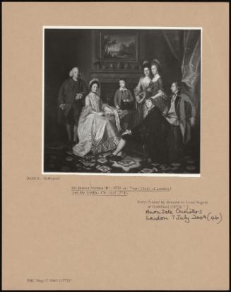 Sir James Hodges (Kt. 1759 And Town Clerk Of London) And His Family (He Died 1774)