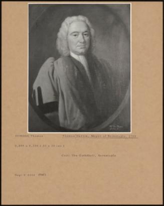 Thomas Harris, Mayor Of Barnstaple, 1733