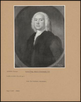 Robert King, Mayor Of Barnstaple 1745
