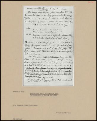 Preliminary Draft Of Proposed Text For Mezzotint Of Spring (R21.13)