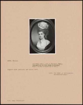 Probably Anne Jane Or Frances Emma, (Daughters Of Sir Hugh Williams)