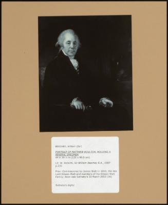Portrait Of Matthew Boulton, Holding A Mineral Specimen